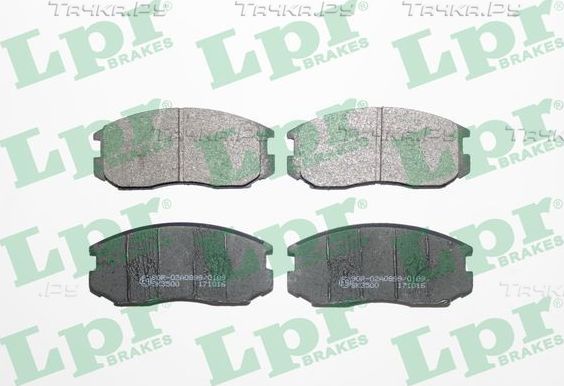Тормозные колодки LPR передние для Mitsubishi Colt III (C50) 1990-1992. Артикул 05P932
