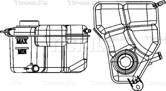Расширительный бачок Mahle Behr для Ford Fiesta V 2001-2008. Артикул CRT 133 000S