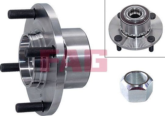 Ступичный подшипник (комплект) Fag передний для Smart Forfour I (W454) 2004-2006. Артикул 713 6197 70