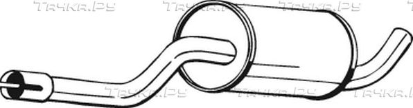 Глушитель (средняя часть) Bosal (Бельгия). Артикул 235-259