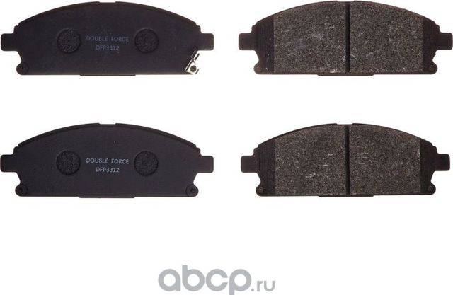 Колодки тормозные (Double Force) Double Force. Артикул DFP3312