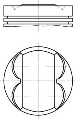 Поршень Mahle для Fiat Marea 1996-2002. Артикул 009 32 02