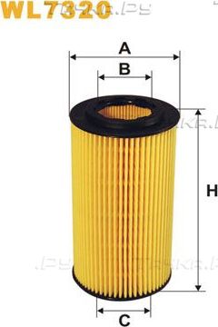 Масляный фильтр WIX Filters для Ford Focus II 2005-2012. Артикул WL7320