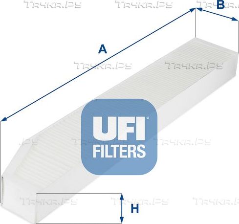 Салонный фильтр UFI для Jeep Commander XK, XH 2005-2010. Артикул 53.257.00