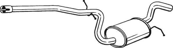 Глушитель Bosal для Volkswagen Golf VI 2007-2013. Артикул 281-453