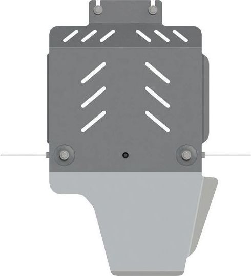 Защита алюминиевая Шериф (5 мм) для КПП и РК Land Rover Discovery III 2004-2009. Артикул 1320