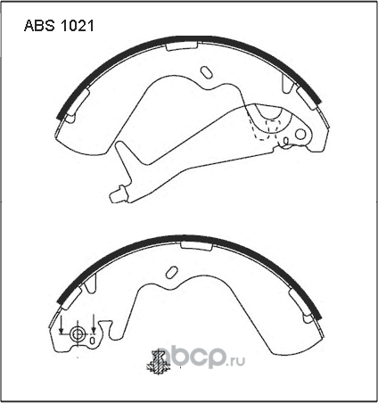 Колодки тормозные (Allied Nippon). Артикул ABS1021
