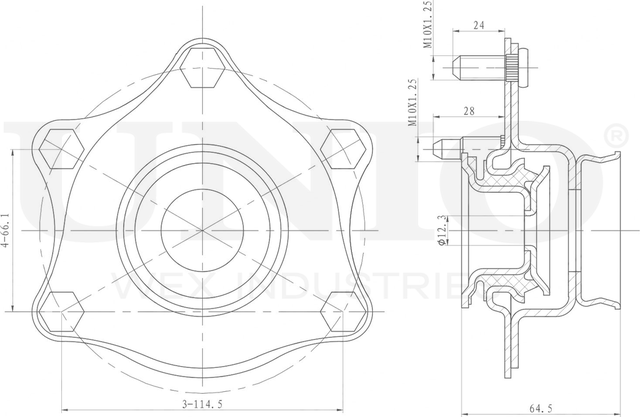 Опора амортизационной стойки (Unio). Артикул RMP-13091