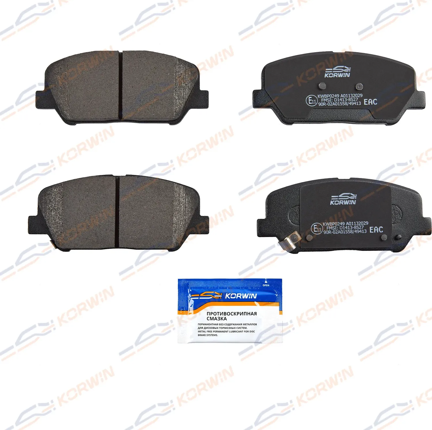 Колодки тормозные перед. Hyundai i30 (GD) 11-/Kia Ceed (JD) 12-/Optima 10 (Korwin). Артикул KWBP0249