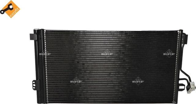 Радиатор кондиционера (конденсатор) NRF (алюминий). Артикул 35776