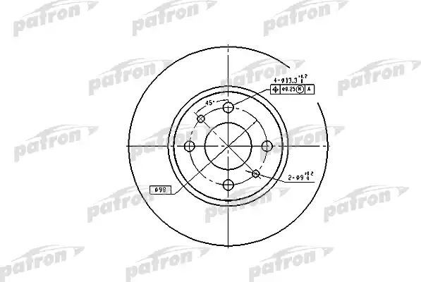 Тормозной диск Patron. Артикул PBD1790