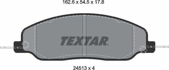 Тормозные колодки Textar Q+ передние для Ford Mustang V 2004-2014. Артикул 2451301