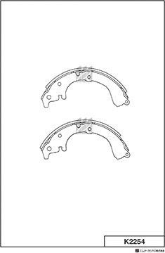 Тормозные колодки MK Kashiyama. Артикул K2254