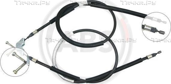 Трос ручника (тросик ручного тормоза) ABS. Артикул K12036