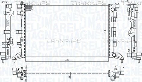 Радиатор охлаждения двигателя Magneti Marelli. Артикул 350213200300
