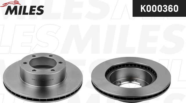 Тормозной диск Miles передний для Toyota 4Runner III 1995-2002. Артикул K000360