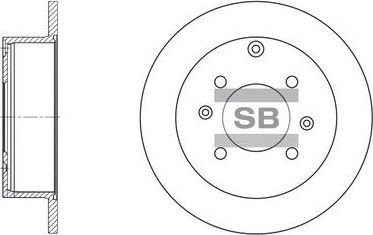 Тормозной диск Sangsin Hi-Q. Артикул SD1047