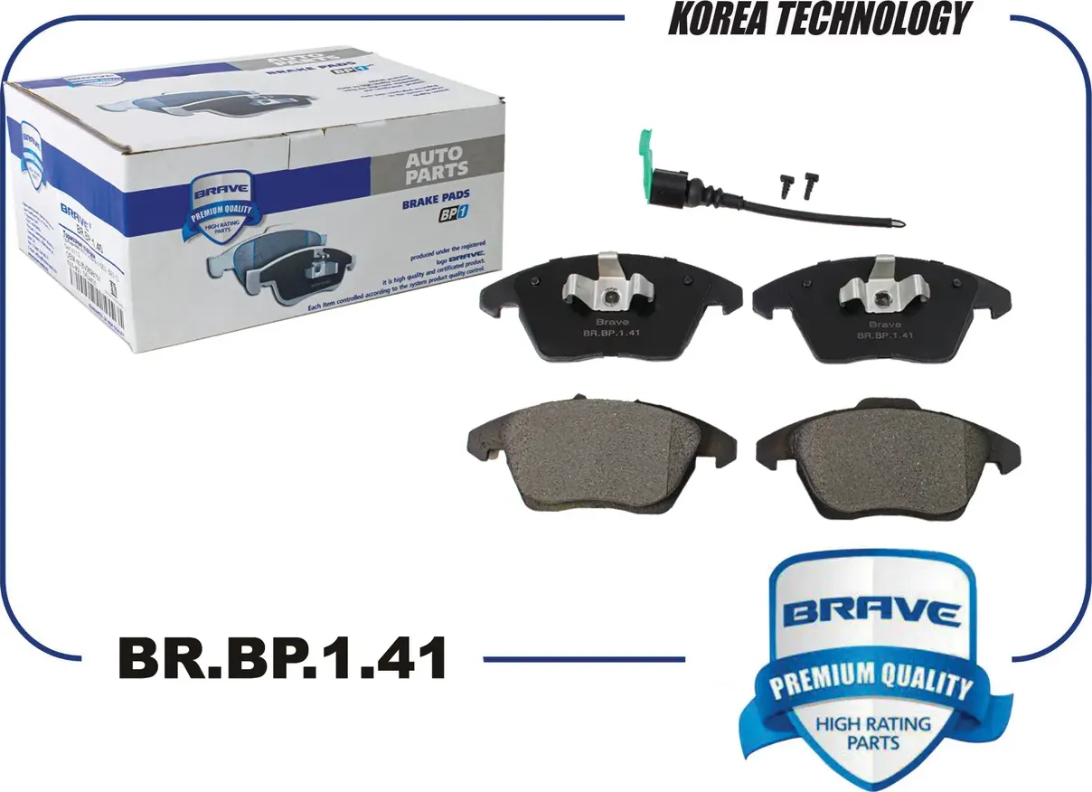 Колодки тормозные дисковые | перед | (Brave) Brave. Артикул BRBP141