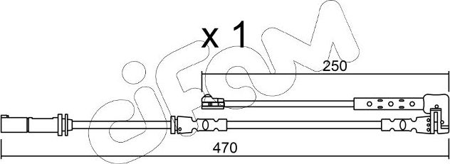 Датчик износа тормозных колодок  Metelli передний для BMW X1 II (F48) 2014-2026. Артикул SU.338