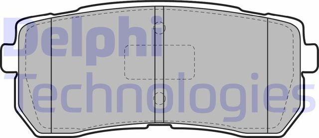 Тормозные колодки Delphi (органический). Артикул LP2095