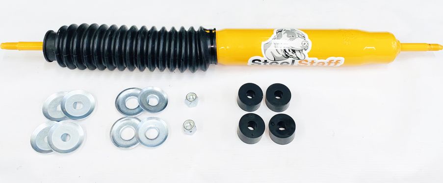 Амортизатор передний SteelStaff для Toyota Land Cruiser 76 2007-2026, лифт 100 мм. Артикул SSF-2324