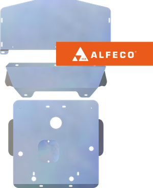 Защита алюминиевая Alfeco для картера (3 части) BMW 3-серия Е46 318 1998-2001. Артикул ALF.34.02al