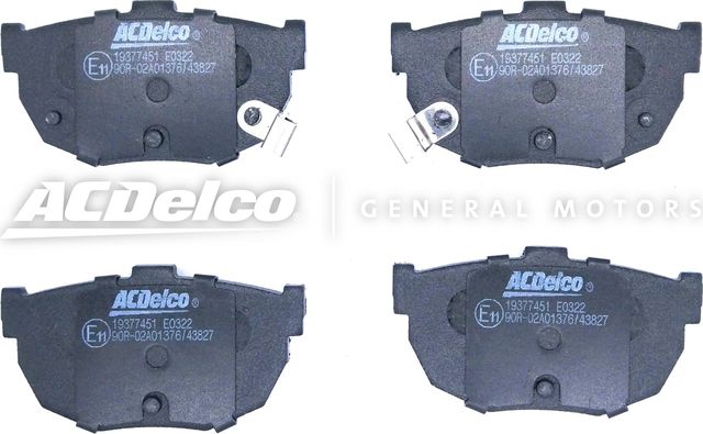 Тормозные колодки ACDelco. Артикул 19377451