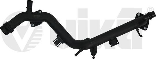 Патрубок радиатора (системы охлаждения) Vika (полимерный материал). Артикул 91210728301