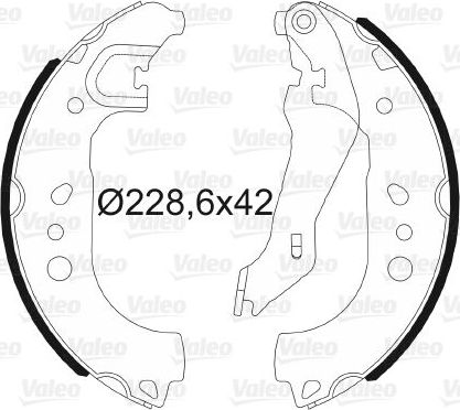 Тормозные колодки Valeo задние для Skoda Rapid I 2012-2019. Артикул 564192
