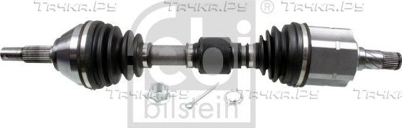 Полуось (привод в сборе, приводной вал) Febi Bilstein передняя левая для Nissan Qashqai I 2007-2013. Артикул 183462