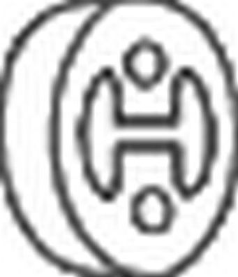 Кронштейн глушителя Bosal (Бельгия). Артикул 255-118