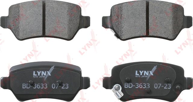 Тормозные колодки LYNXauto задние для Kia Ceed II 2012-2018. Артикул BD-3633
