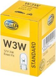 W3W 12V-3W (W2,1x9,5d) Hella STANDARD. Артикул 8GP 003 594-141
