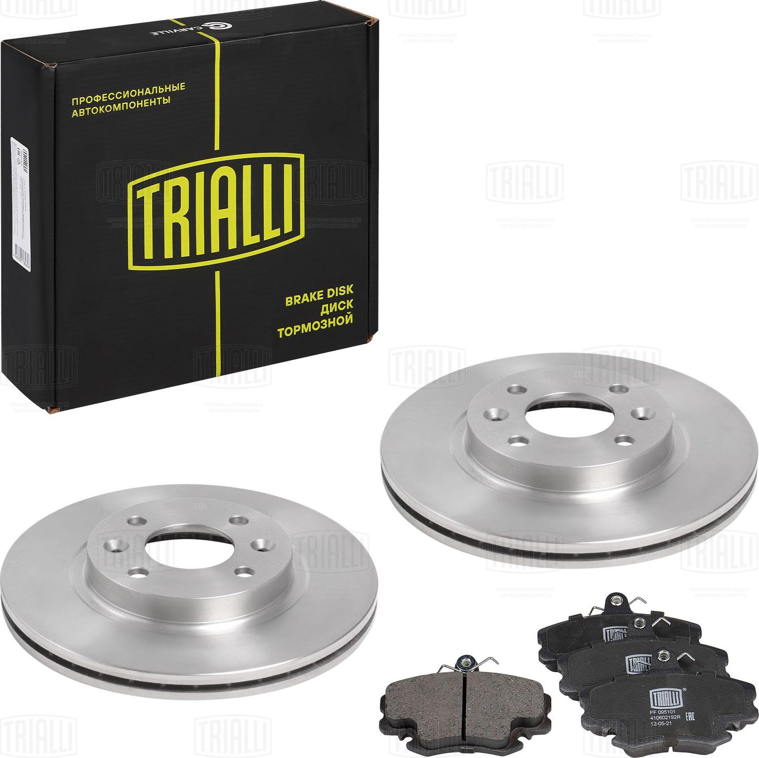 Комплект торм. дисков и колодок для а/м Renault Logan (07-) перед. (BK 095103) T (Trialli). Артикул BK095103