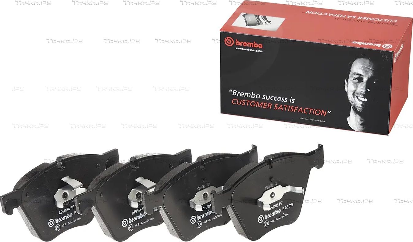 Тормозные колодки Brembo PRIME LINE передние для BMW X5 III (F15) 2013-2018. Артикул P 06 073