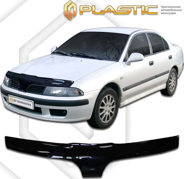 Дефлектор СА Пластик для капота (Classic черный) Mitsubishi Carisma 1999. Артикул 2010010103569