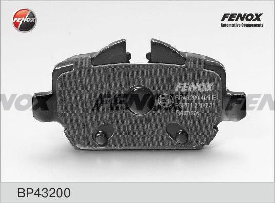Тормозные колодки Fenox задние для BMW 1 I (E82/E88) 2007-2013. Артикул BP43200
