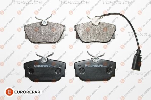 Тормозные колодки Eurorepar. Артикул 1617263080