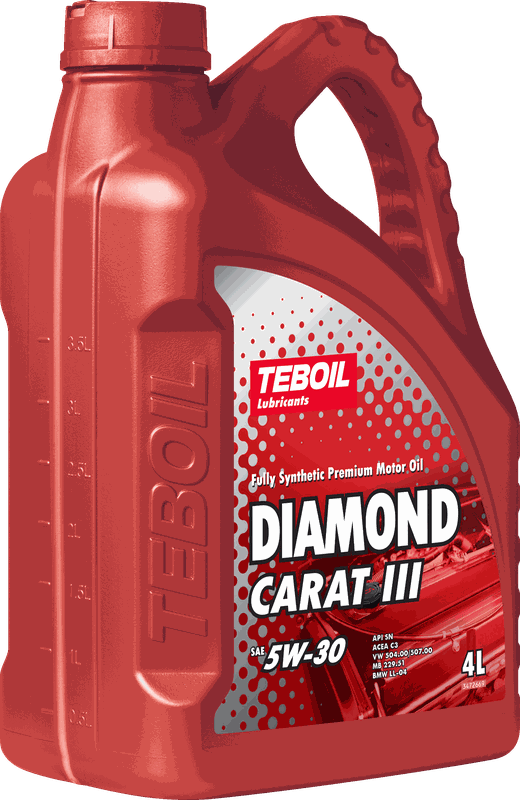 Моторное масло TEBOIL Diamond Carat III 5W30 4л. Артикул 3453947