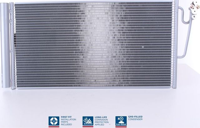 Радиатор кондиционера (конденсатор) Nissens (алюминий) для MINI Clubman I (R55) 2007-2014. Артикул 940118