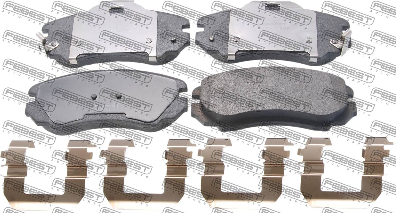 Тормозные колодки Febest. Артикул 1201-ELANF