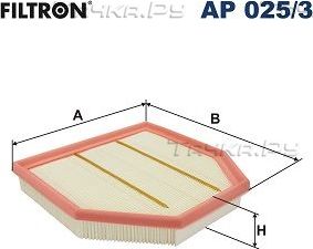 Воздушный фильтр Filtron. Артикул AP 025/3
