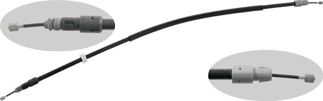 Трос ручника (тросик ручного тормоза) SWAG. Артикул 10 93 4908