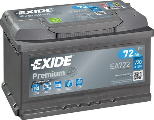 Аккумулятор Exide Premium *** для LDV Maxus 2005-2009. Артикул EA722