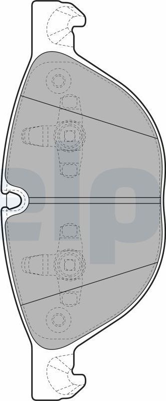 Тормозные колодки Delphi (Low-Metallic). Артикул LP2091