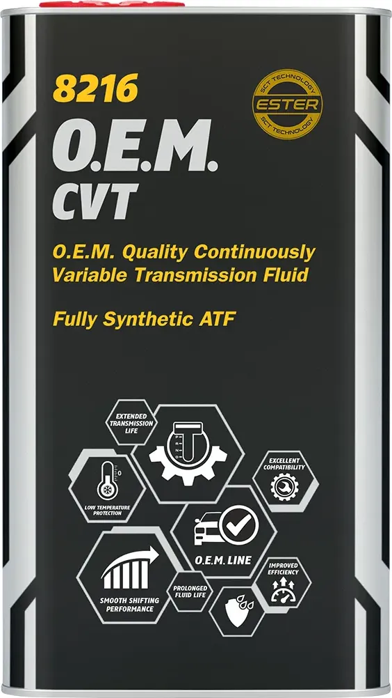 Масло трансмиссионное 8216 O.E.M.для CVT metal (4л) (Mannol). Артикул 3066