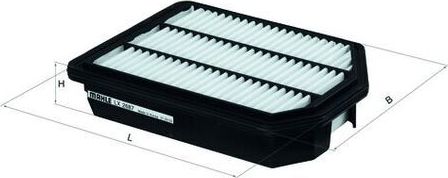 Воздушный фильтр Mahle. Артикул LX 2687