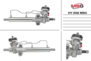 Новая Рулевая рейка Hyundai Accent III 2005-, Hyundai Accent II 2000-2005, Hyund (MSG). Артикул HY202