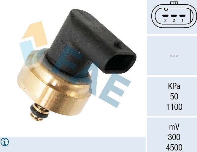Датчик давления топлива FAE. Артикул 15615