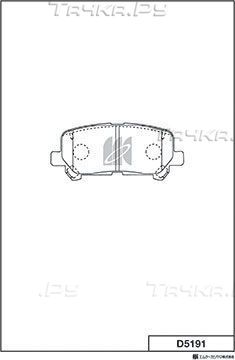 Тормозные колодки MK Kashiyama для Honda Pilot III 2017-2026. Артикул D5191